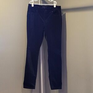 Ann Taylor Black Velvet The Skinny Curvy Pants